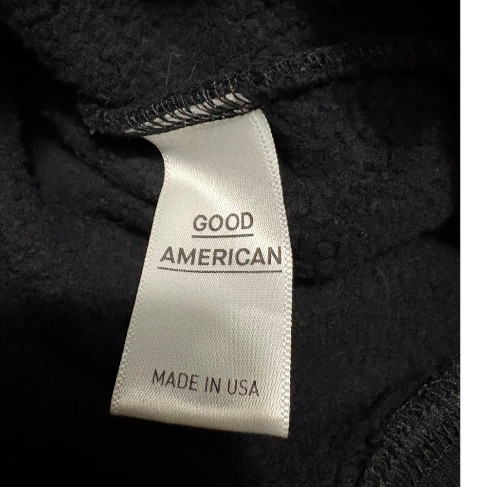 GOOD AMERICAN Black GA 01 Graphic Sweatshirt Made in USA Size S (1) - Picture 5 of 9
